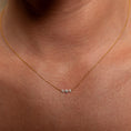 Load image into Gallery viewer, 18 Karat Yellow Gold Aspen Air Three Diamond Necklace
