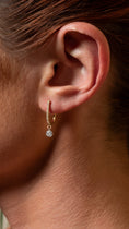 Load image into Gallery viewer, 18 Karat Yellow Gold Aspen Air Single Diamond Drop Earrings
