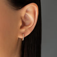 Load image into Gallery viewer, Rectangle 12mm Diamond Hoops
