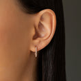 Load image into Gallery viewer, Rectangle 15mm Diamond Hoops
