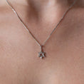 Load image into Gallery viewer, White Gold Star of David Charm
