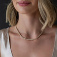 Load image into Gallery viewer, Yellow Gold Bezel Set 10.00cts Full Cut Diamond Heart 17.00" Tennis Necklace
