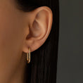 Load image into Gallery viewer, Rectangle High Polished 20mm Hoops
