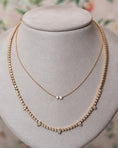 Load image into Gallery viewer, 18 Karat Yellow Gold Aspen Air Two Diamond Necklace
