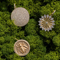 Load image into Gallery viewer, Yellow Gold and Diamond Bee Coin Pendant
