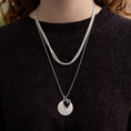 Load image into Gallery viewer, White Gold Jumbo Diamond Disk Pendant
