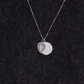 Load image into Gallery viewer, Large White Gold and Diamond Disk Pendant
