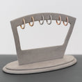 Load image into Gallery viewer, Oval Medium 12.5mm Diamond Hoops
