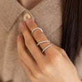 Load image into Gallery viewer, 14 Karat White Gold Diamond Knuckle Ring

