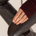 Load image into Gallery viewer, 14 Karat Rose Gold Diamond Knuckle Ring
