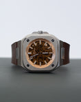 Load image into Gallery viewer, BELL & ROSS BR05-AUTO-STEEL-RUBBER-SKELETON GOLDEN-40MM
