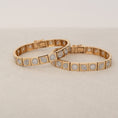 Load image into Gallery viewer, 14 Karat Two Tone Multi Shape Diamond Bracelet
