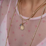 Yellow Gold and Diamond Mini Butterfly Coin