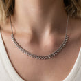 Load image into Gallery viewer, White Gold Diamond Drop Bezel Ball Chain Necklace
