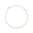 Load image into Gallery viewer, 14 Karat Yellow Gold and Wave Necklace

