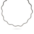 Load image into Gallery viewer, Sterling Silver and Diamond Wave Necklace
