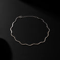 Load image into Gallery viewer, Sterling Silver and Diamond Wave Necklace
