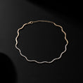 Load image into Gallery viewer, 14 Karat Yellow Gold and Diamond Wave Necklace
