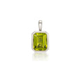Load image into Gallery viewer, 14 Karat White Gold Peridot Charm
