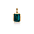 Load image into Gallery viewer, 14 Karat Yellow Gold London Blue Topaz Charm
