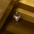 Load image into Gallery viewer, 14 Karat Yellow Gold and Diamond Puffy Heart Pendant
