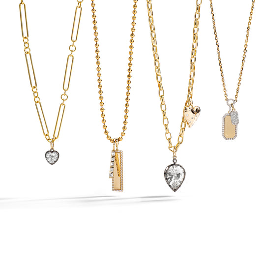 Gold Filled Mixed Link Chain Necklace