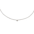 Load image into Gallery viewer, Sterling and Pave Diamond Itsy Cross Pendant Necklace
