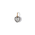 Load image into Gallery viewer, 14 Karat Yellow Gold White Topaz Heart Charm
