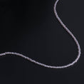 Load image into Gallery viewer, 2mm Itsy Sheer Lavender Quartz Beaded Necklace
