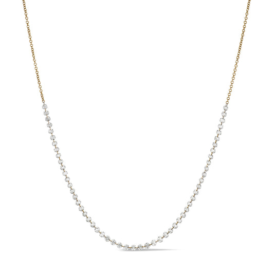 14 Karat Yellow Gold Aspen Air 5.75" Diamond Necklace