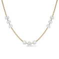 Load image into Gallery viewer, 18 Karat Yellow Gold Aspen Air Triple Diamond By The Yard Necklace
