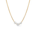 Load image into Gallery viewer, 18 Karat Yellow Gold Aspen Air Three Diamond Necklace
