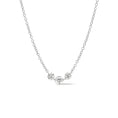 Load image into Gallery viewer, 14 Karat White Gold Aspen Air Three Diamond Necklace
