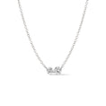 Load image into Gallery viewer, 14 Karat White Gold Aspen Air Two Diamond Necklace
