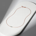 Load image into Gallery viewer, 14 Karat Rose Gold Aspen Air Three Diamond Necklace
