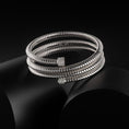 Load image into Gallery viewer, 18 Karat White Gold and Diamond Coil Wrap Bracelet
