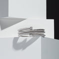 Load image into Gallery viewer, 18 Karat White Gold and Diamond Coil Wrap Bracelet
