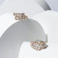 Load image into Gallery viewer, 18 Karat Yellow Gold Oval and Cushion Diamond Bypass Ring
