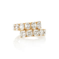 Load image into Gallery viewer, 18 Karat Yellow Gold Oval and Cushion Diamond Bypass Ring
