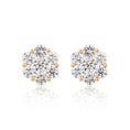 Load image into Gallery viewer, 18 Karat Yellow Gold Floral Stud Earrings 3.25cts
