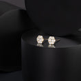 Load image into Gallery viewer, 18 Karat Yellow Gold Floral Stud Earrings 1.00cts
