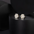 Load image into Gallery viewer, 18 Karat Yellow Gold Floral Stud Earrings 2.50cts
