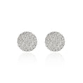 Load image into Gallery viewer, Pave Stud Circle Diamond Earrings
