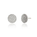 Load image into Gallery viewer, Pave Stud Circle Diamond Earrings
