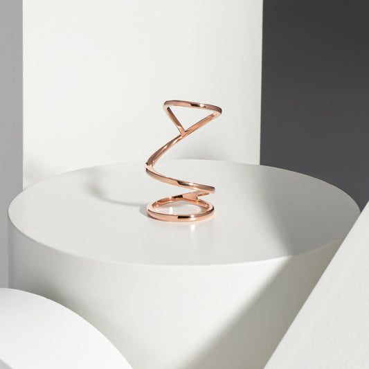 14 Karat Rose Gold Knuckle Ring