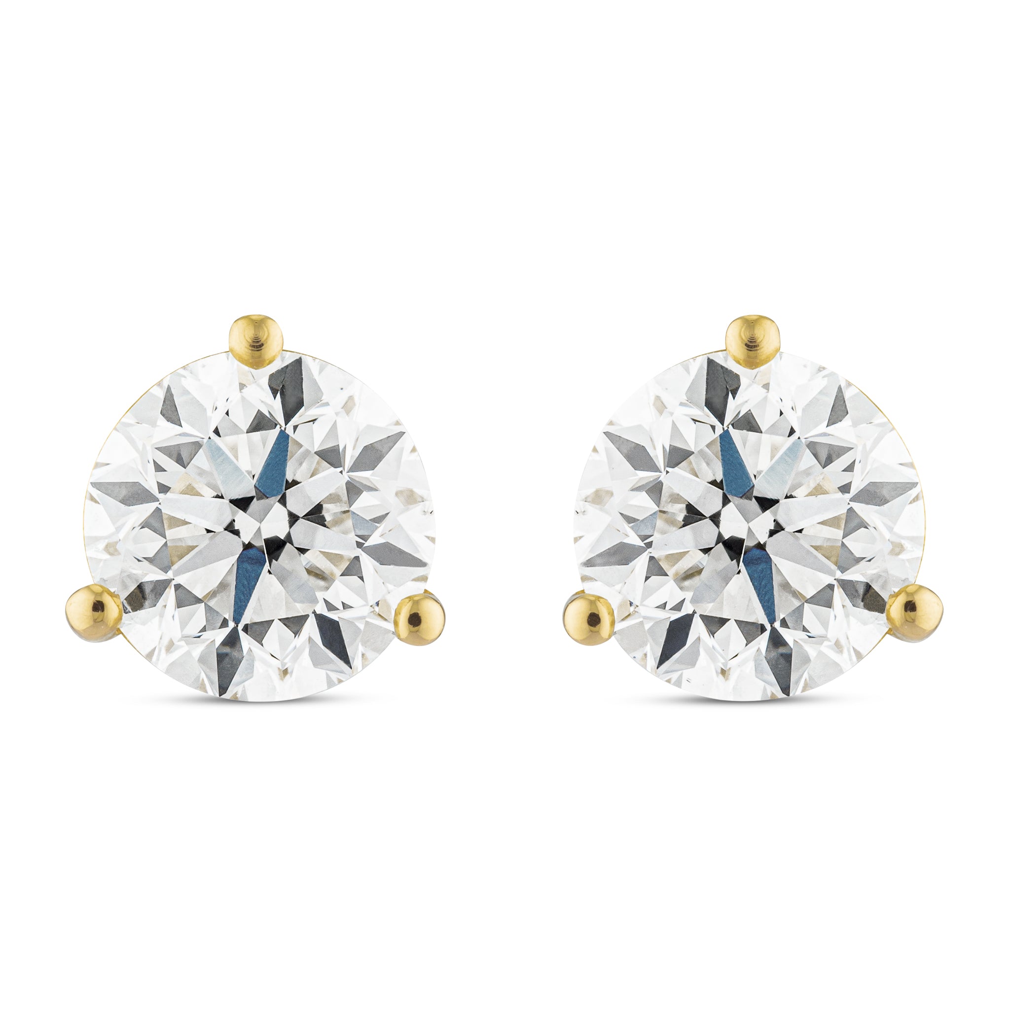 2.00ctw 6mm Natural Diamond Stud Earrings