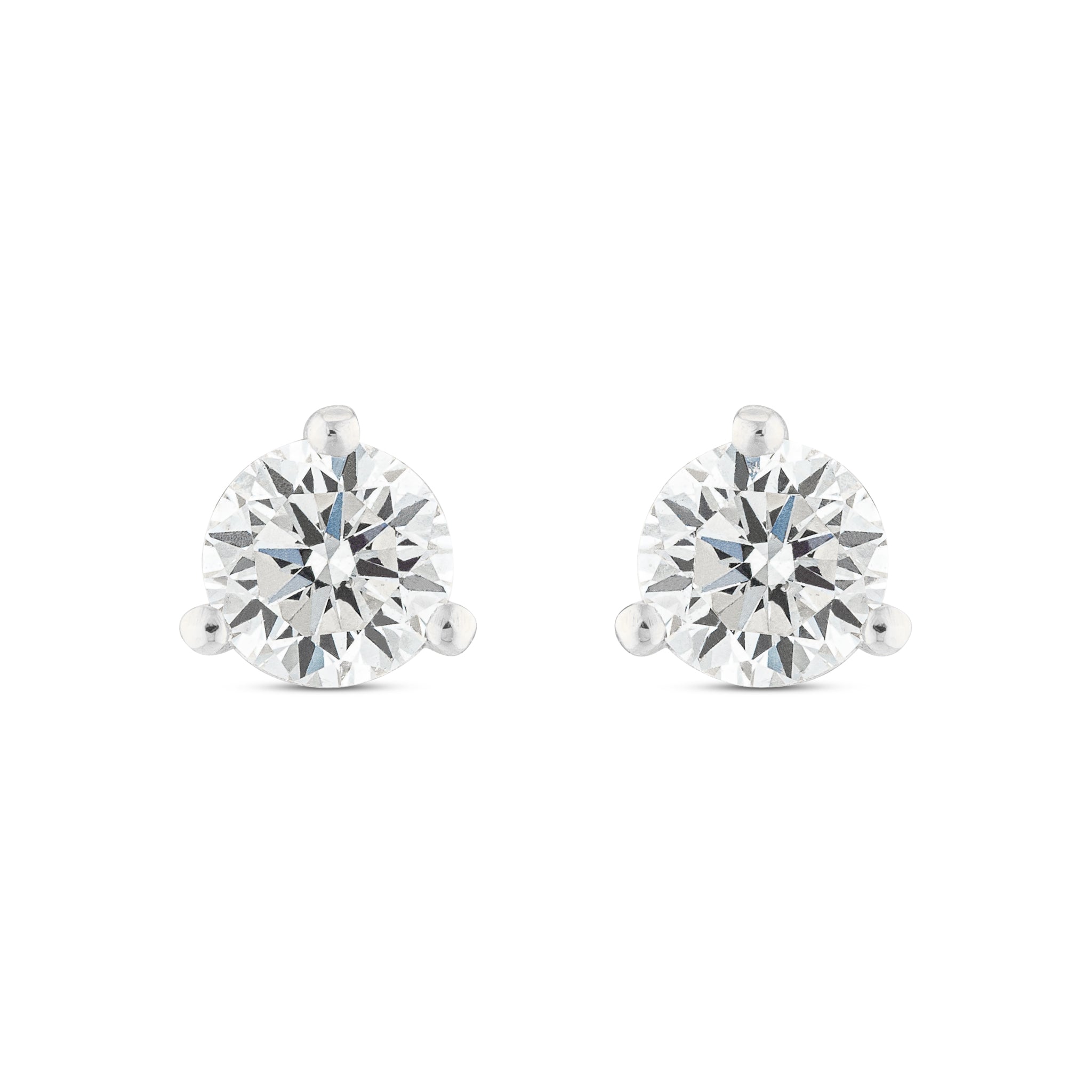 .50ctw 4mm Natural Diamond Stud Earrings