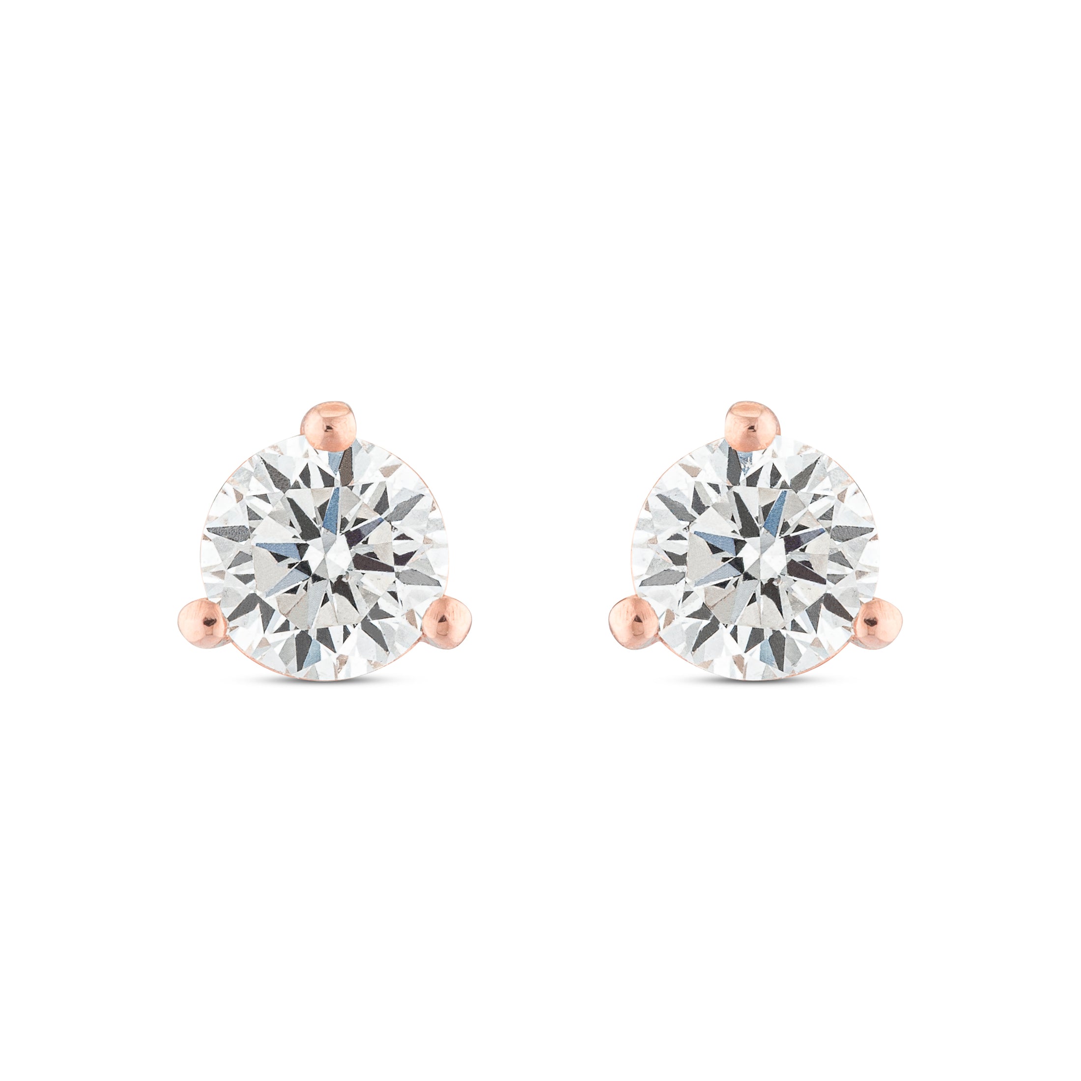 .50ctw 4mm Natural Diamond Stud Earrings