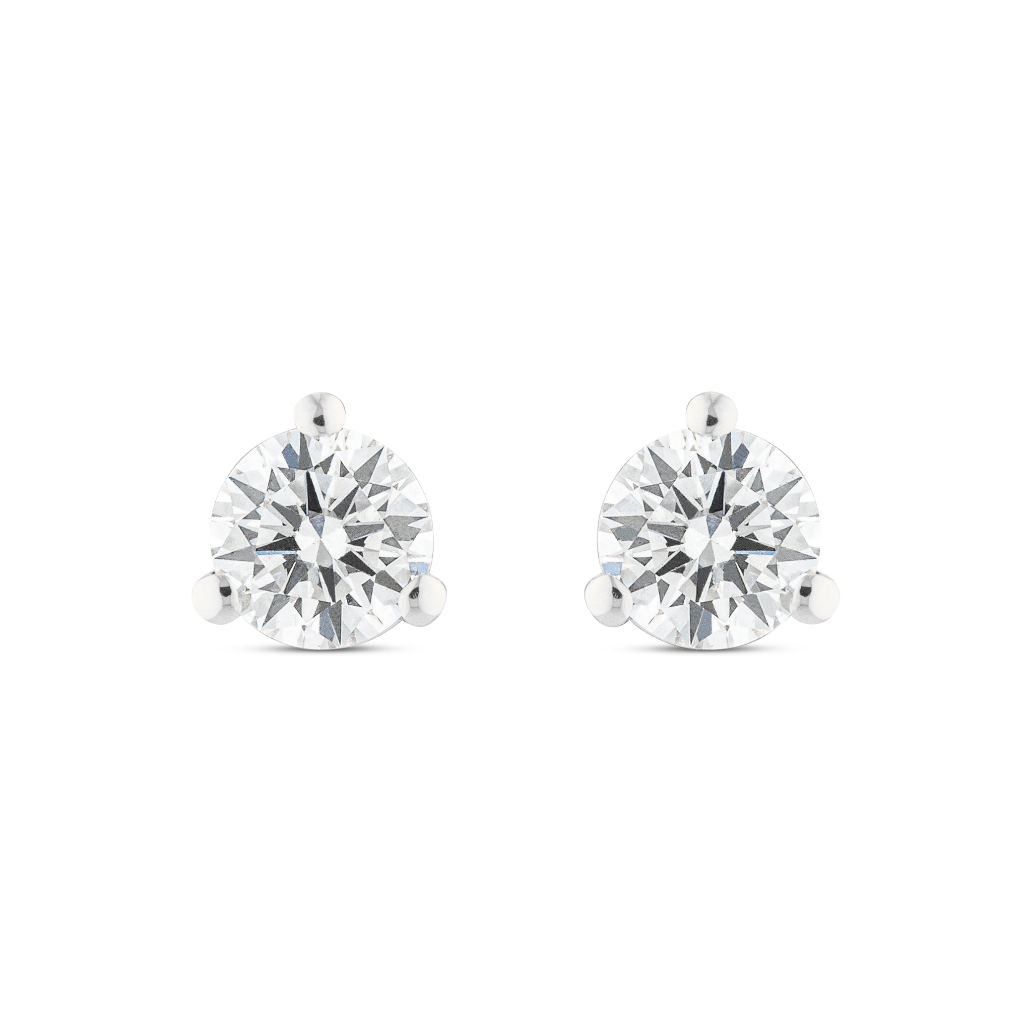 .30ctw 3.5mm Natural Diamond Stud Earrings