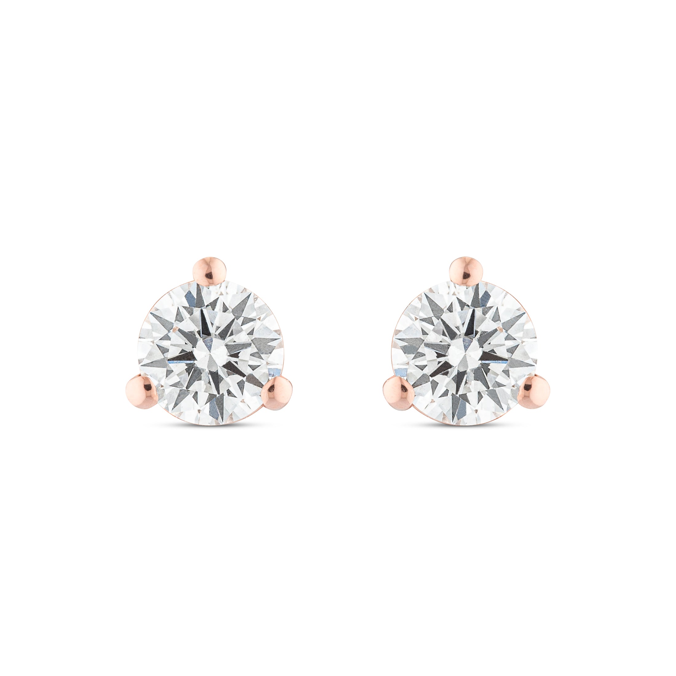.30ctw 3.5mm Natural Diamond Stud Earrings